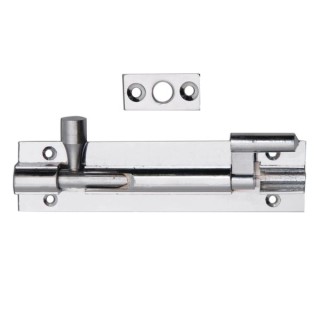 4Trade Barrel Bolt Necked Chrome 75mm