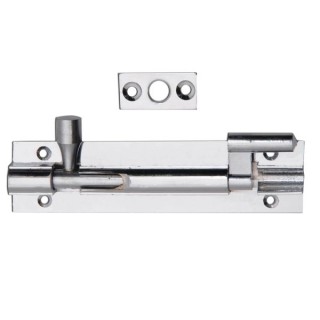 4Trade Barrel Bolt Necked Chrome 75mm