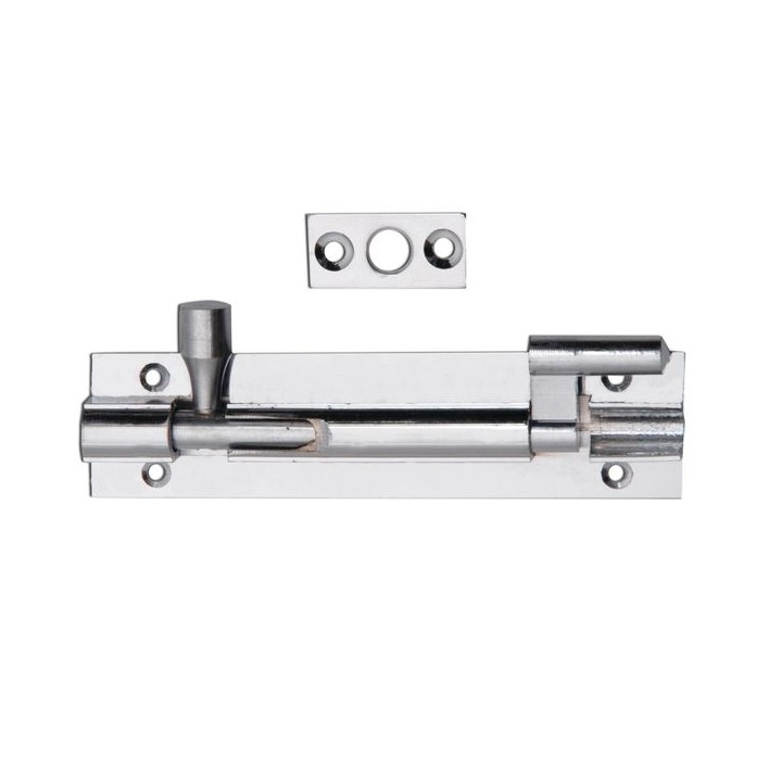 4Trade Barrel Bolt Necked Chrome 75mm