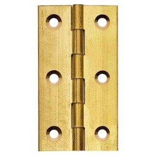 4Trade Brass Solid Drawn Hinge 75mm Pack of 2