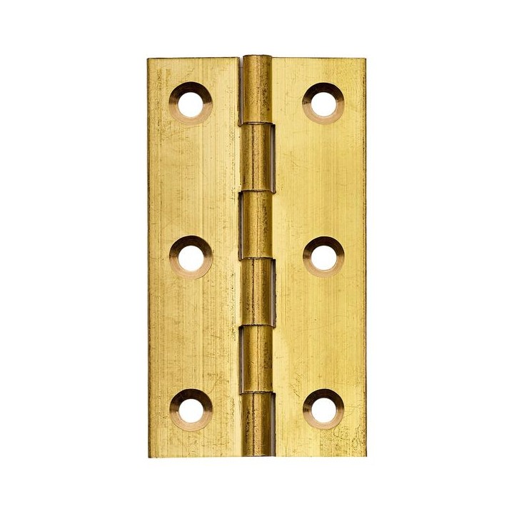 4Trade Brass Solid Drawn Hinge 75mm Pack of 2