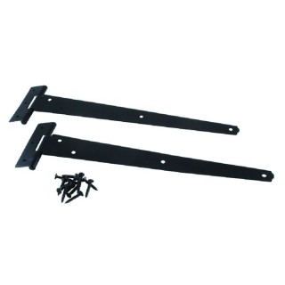 4Trade Tee Hinge Light Pair Black 300mm