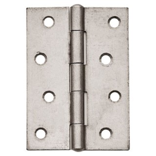 4Trade Butt Hinges Fixed Pin Self Colour 100mm Pack of 3