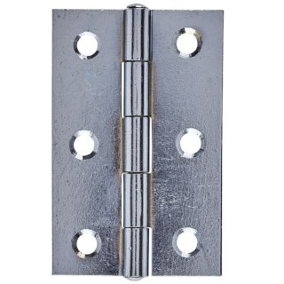Eclipse 1838 Butt Hinge Standard Fixed Pin Chrome 3 Inch