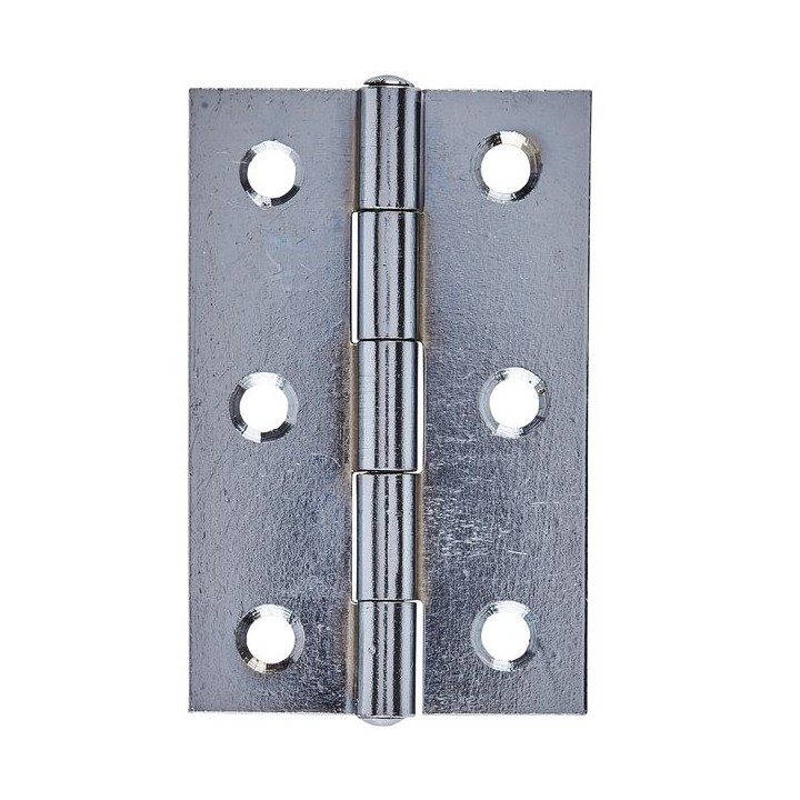 Eclipse 1838 Butt Hinge Standard Fixed Pin Chrome 3 Inch