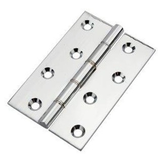 Eclipse 14862 Phosphorus Hinge Polished Chrome 76 x 51 x 3mm 2 Pack