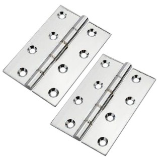 Eclipse 14863 Phosphorus Hinge Polished Chrome 102 x 67 x 3mm 2 Pack