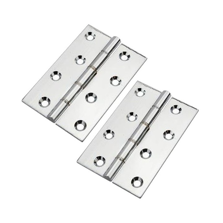 Eclipse 14863 Phosphorus Hinge Polished Chrome 102 x 67 x 3mm 2 Pack