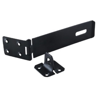 4Trade Safety Hasp & Staple Black 150mm