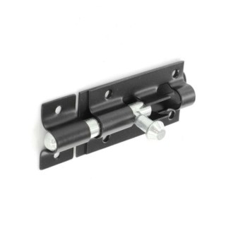 4Trade Tower Bolt Straight Black 150mm