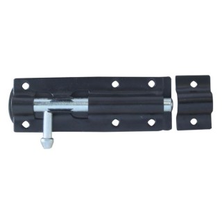 4Trade Tower Bolt Straight Black 100mm