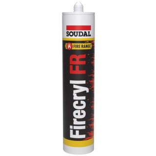 Soudal 310ml Firecryl Fire Resistant Sealant - White