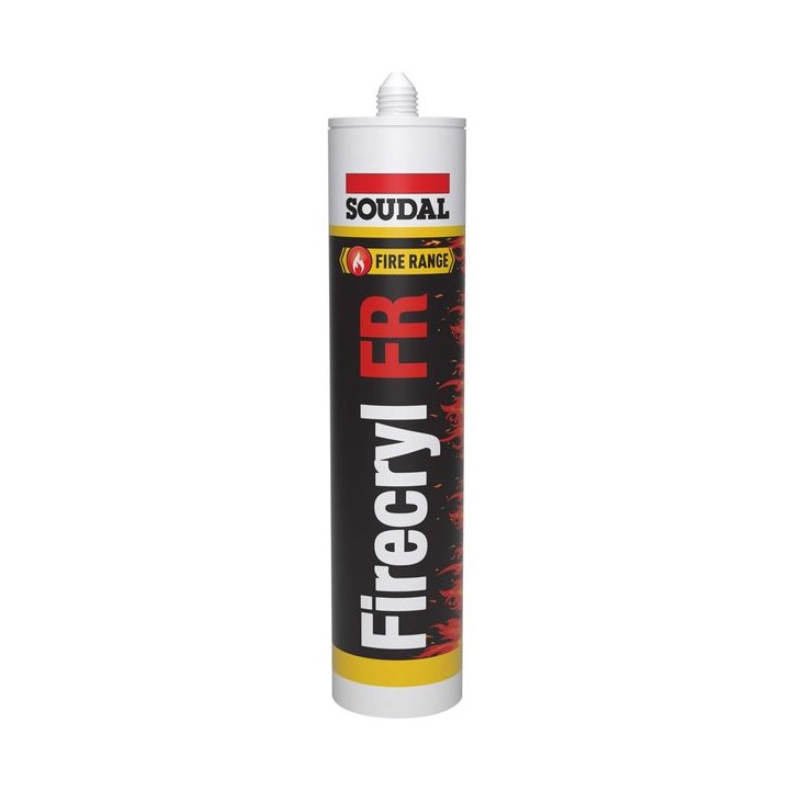 Soudal 310ml Firecryl Fire Resistant Sealant - White