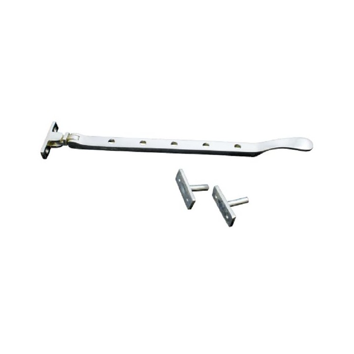 4Trade Casement Stay 2 Pin Chrome Plated 250mm