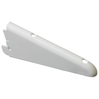 Twinslot Bracket 220mm White Antibacterial Coated