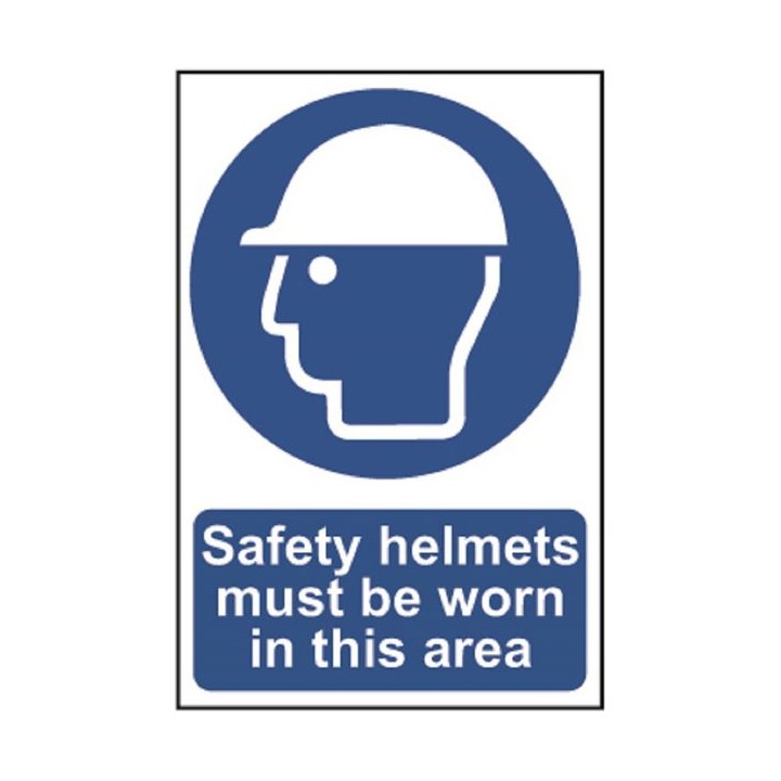 Spectrum Safety Helmets Must Be Worn in  This Area (Regular)