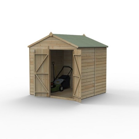 Beckwood 7x7 Apex Shed No Windows DoubleDoor Installed