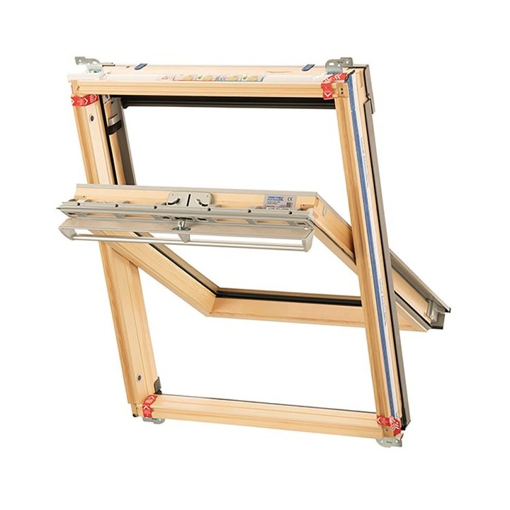 Keylite Hi-therm Centre Pivot Roof Window Pine Finish 550mm x 780mm TCP01HT