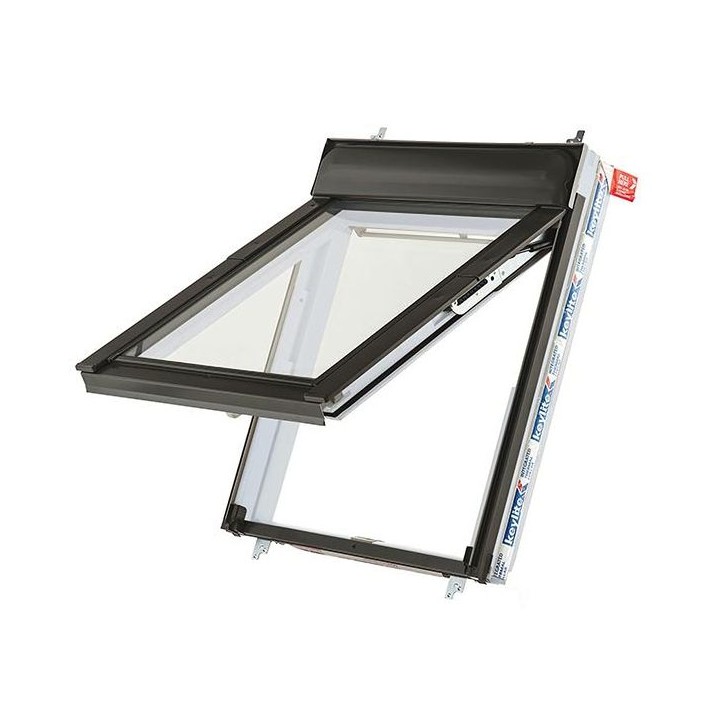 Keylite Hi-therm Top Hung Roof Window White Finish 550mm x 980mm WTH02HT