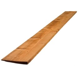 22mm x 150mm x 1.65m Brown Treated Featheredge Fencing Board 2EX
