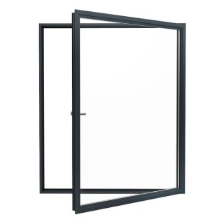 Aston Aluminium Heritage Side Hung Frame 47 x 1000 x 500mm - Black
