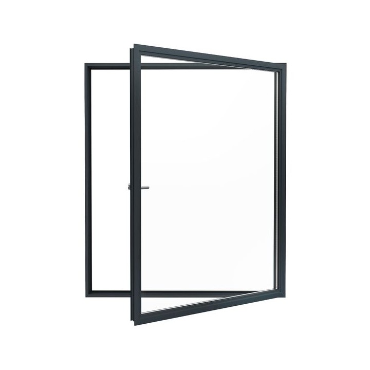 Aston Aluminium Heritage Side Hung Frame 47 x 1000 x 500mm - Black