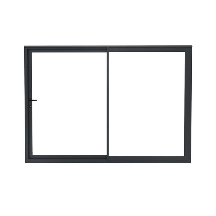 Aston Aluminium Sliding Door Frame 25 x 3500 x 2200mm - Black