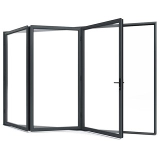 Aston Aluminium Bifold Door Frame 60 x 3000 x 2150mm - Black