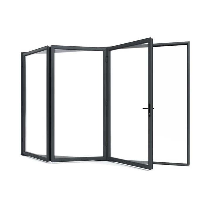 Aston Aluminium Bifold Door Frame 60 x 3000 x 2150mm - Black