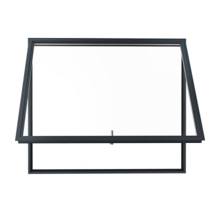 Aston Aluminium Heritage Window Top Hung Frame 70 x 500 x 500mm - Black
