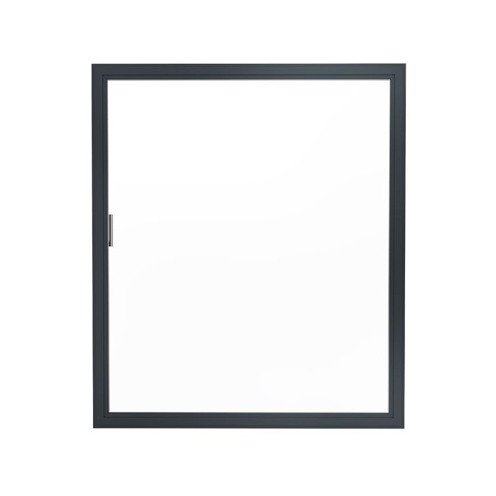 Aston Aluminium Heritage Fixed Window Frame 70 x 500 x 500mm - Black