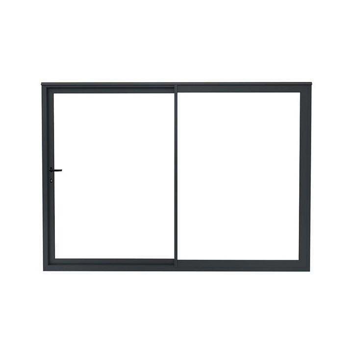 Aston Aluminium Sliding Door Frame 20 x 3500 x 2200mm - Black