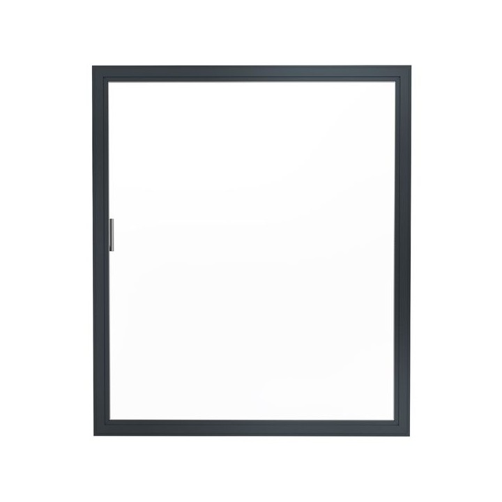 Aston Aluminium Heritage Fixed Window Frame 47 x 500 x 500mm - Black