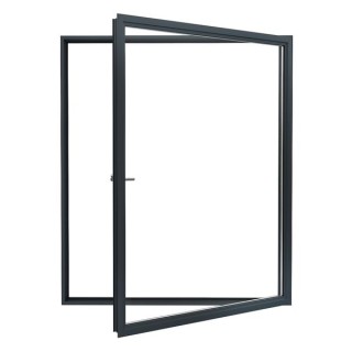 Aston Aluminium Heritage Window Side Hung Frame 70 x 1000 x 500mm - Black