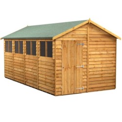 16 x 8 Power Overlap Apex Shed