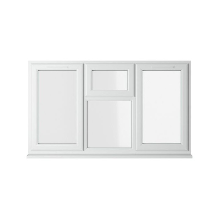 Crystal Double Glazed uPVC Window White Top