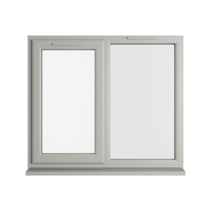 Crystal Double Glazed uPVC Window Agate/White Left Hung 1040mm x 1190mm Clear