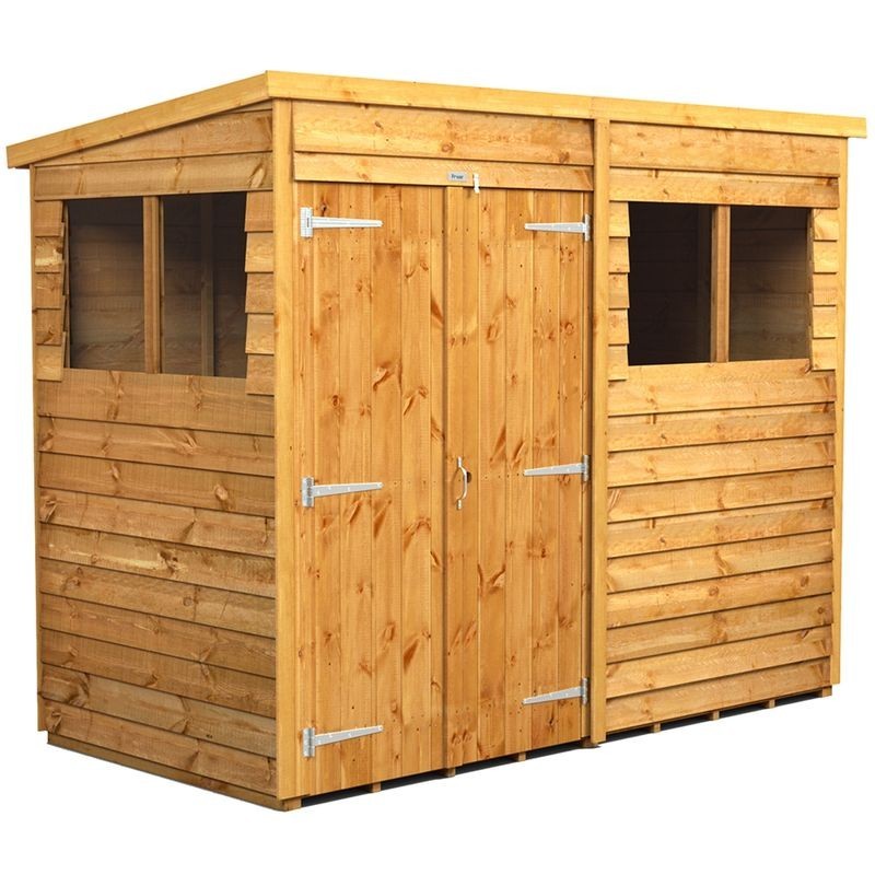 8 x 4 Power Overlap PENT  Double Doors