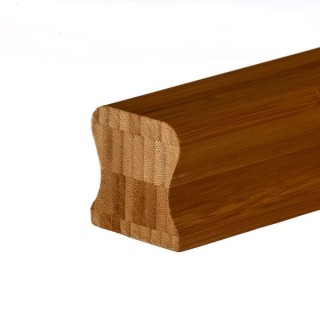 Flair Stairs Bamboo Deep Traditional Handrail 41mm Groove 3.6m Dark