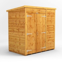 6 x 4 Power Windowless Pent Double Door