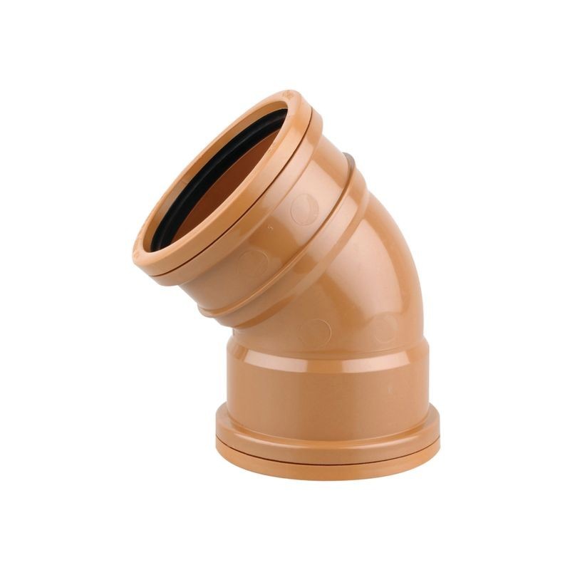 OsmaDrain Double Socket Short Radius Bend 45° 160mm 6D563