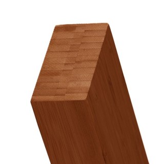 Flair Stairs Bamboo Square Half Newel Post - 90 x 45 x 1.5m Dark