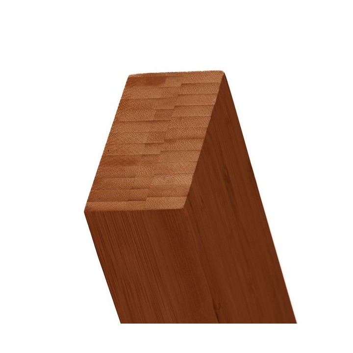 Flair Stairs Bamboo Square Half Newel Post - 90 x 45 x 1.5m Dark