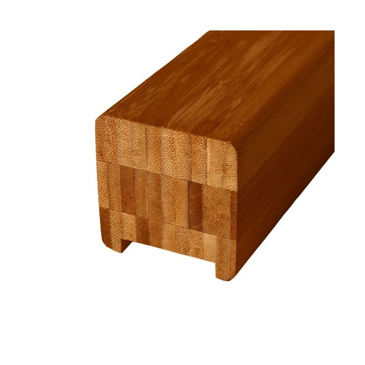 Flair Stairs Contemporary Handrail 60 x 60mm With 41mm Groove 1.2m Dark