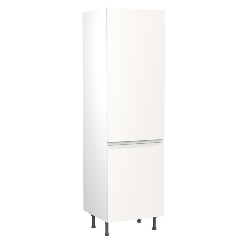 Flatpack Larder Unit J-pull Ultra Matt White 600mm - FKKJ0534