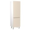 Flatpack 70 30 Fridge Freezer Tower J-PULL Ultra Matt Cashmere 600mm