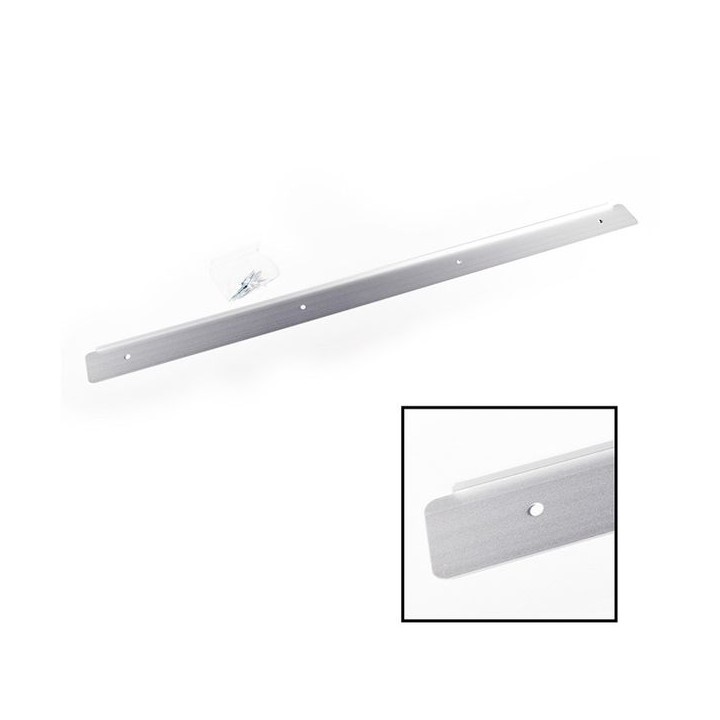 Centurion CJ182L Worktop End Trim Matt Silver Aluminium 630 x 40mm 6mm Radius