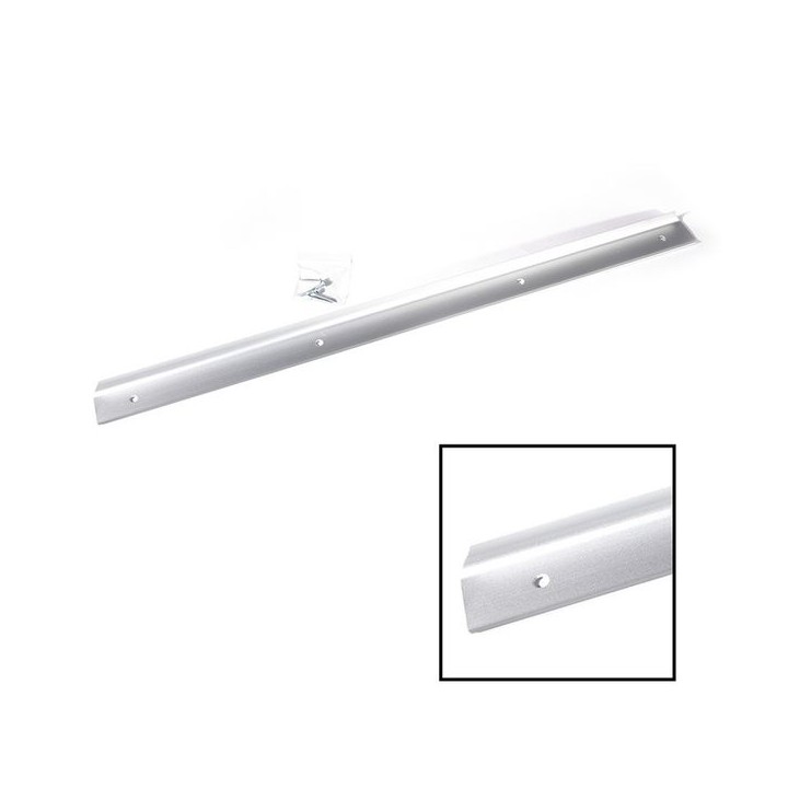 Centurion CJ181L Worktop Corner Joint Matt Silver Aluminium 630 x 40mm 6mm Radius