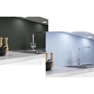Alusplash 3050 X 610mm Double Sided Splashback Forest Green and Glacier Blue