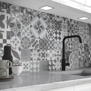 Wilsonart Alloy High Rise Splashback Modern Victoria Grey 3050 x 750 x 4mm